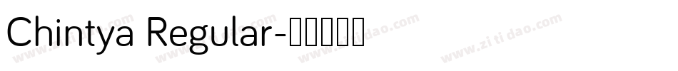 Chintya Regular字体转换